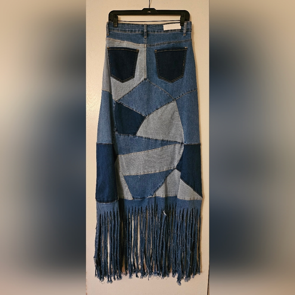 Akira Michelle Maxi Denim Skirt - Picture 8 of 8